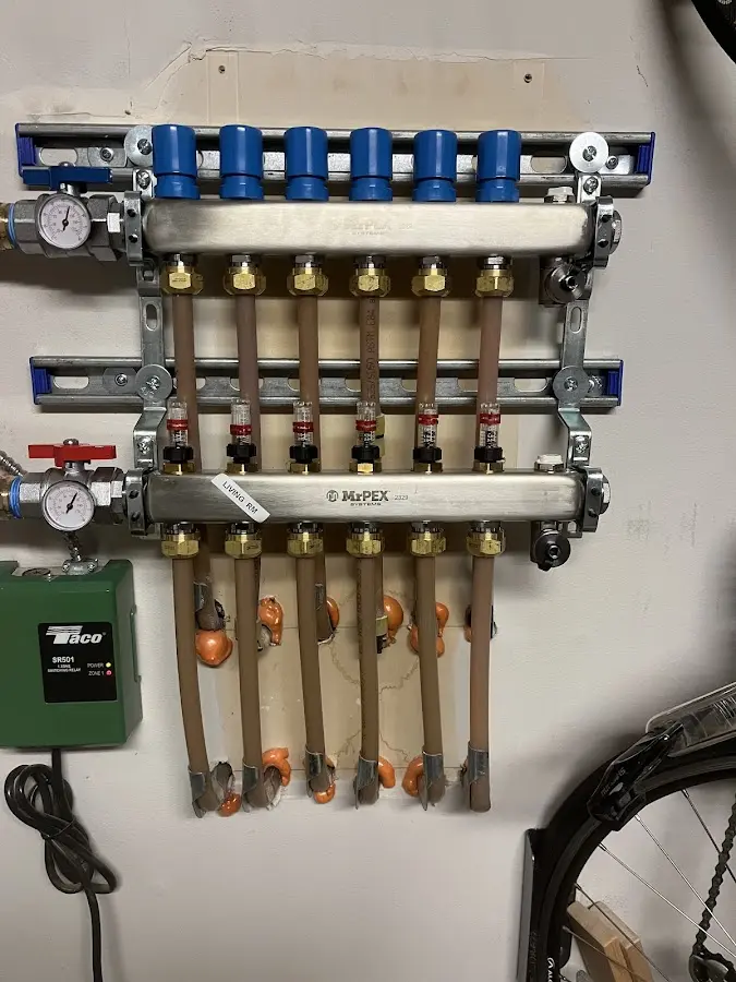 Plumber performing Gas Leak Detection at a residential property in Bensley